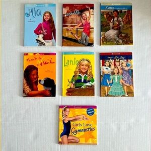 Vtg American Girl Kids Book Set Multicolor Gymnastics Dance Animals Ice Hockey